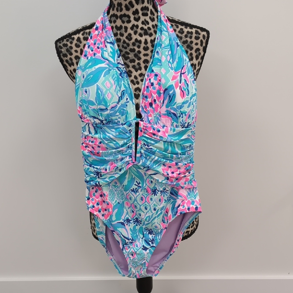 Lilly Pulitzer Lanai Halter One Piece